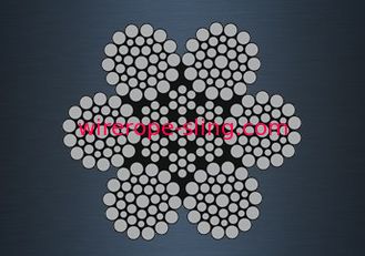 Σχοινί χαλύβδινων συρμάτων Iwrc ινών, εύκαμπτα πρότυπα σχοινιών καλωδίων JIS για τις πτώσεις ναυαγοσωστικών λέμβων