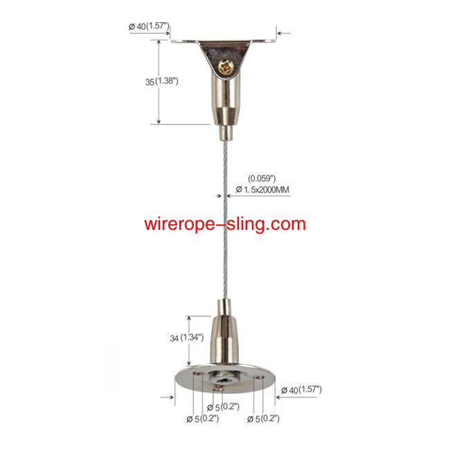 Brass Three Holes Ceiling Cable Handing System Light Fittings 180° Προσαρμοζόμενο YW86017